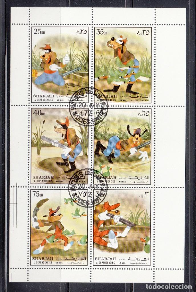 Sellos: SHARJAH - PLUTO DE CAZA - DISNEY - Foto 1