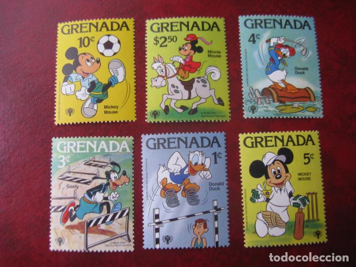 Sellos: *grenada, 1979, tema disney, deportes - Foto 1
