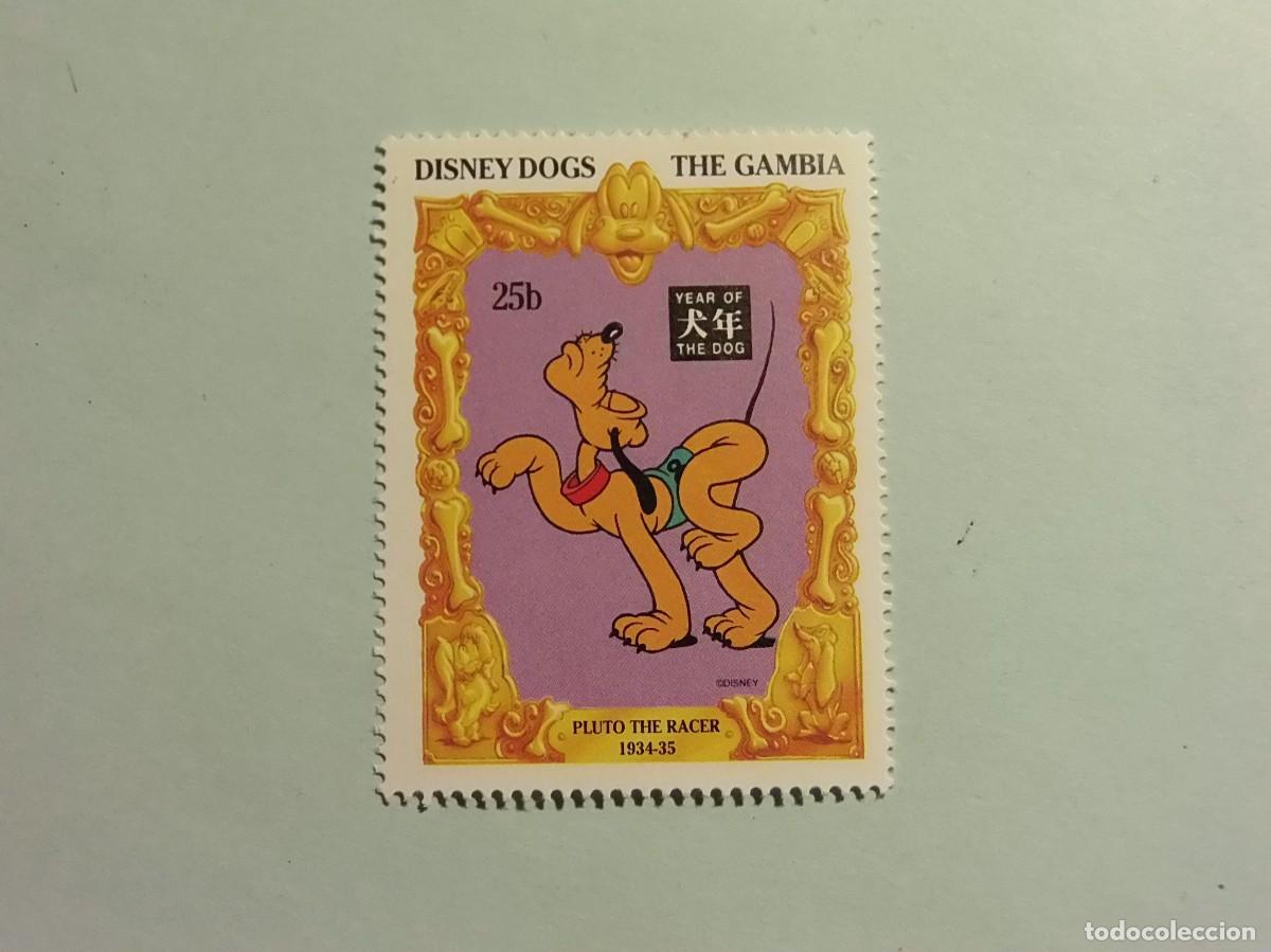 Sellos: GAMBIA - PERROS DE DISNEY - PLUTO - NUEVO. - Foto 1
