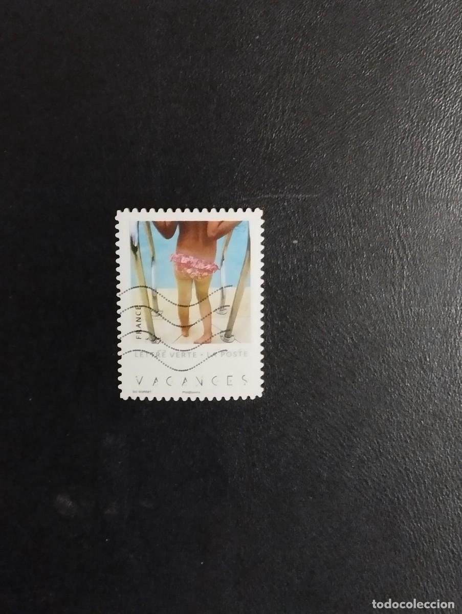 Sellos: 22.04/ Francia. Autoadhesivo. Sello en usado. Vacaciones