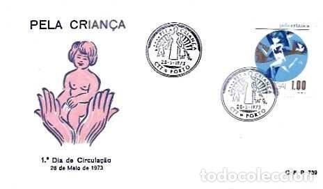 Sellos: Portugal y FDC Para el Ni&ntilde;o, Oporto 1973, (1751)