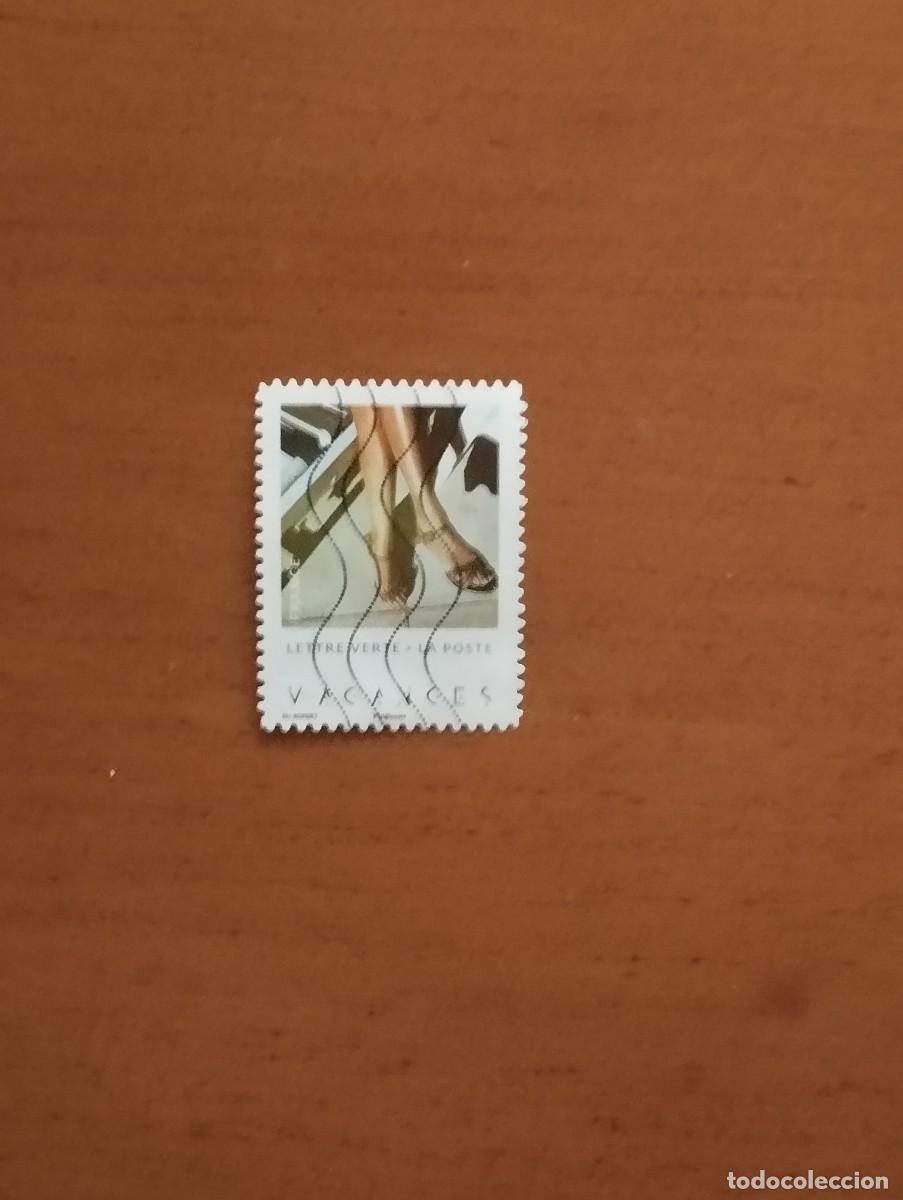 Sellos: 22.04/ Francia. Autoadhesivo. Sello en usado. Vacaciones