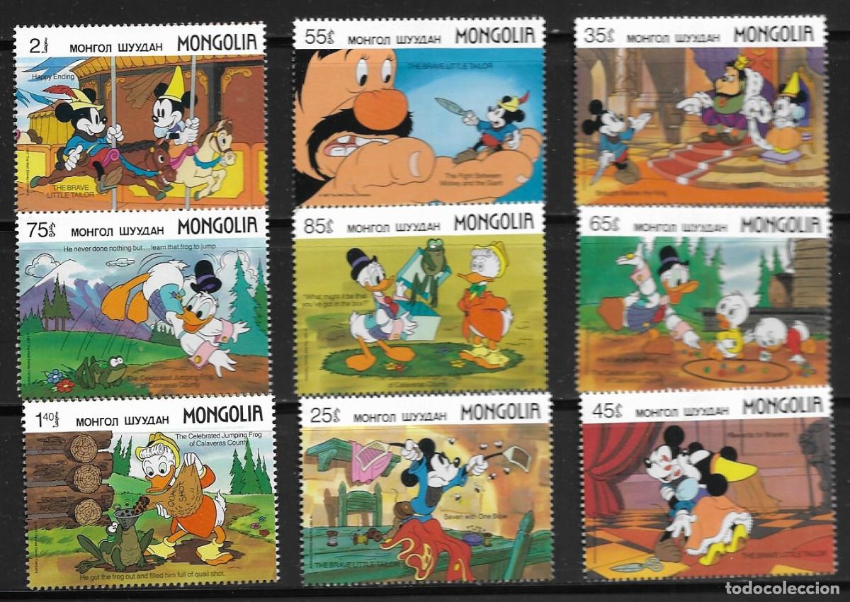 Sellos: MONGOLIA 1987, SERIE COMPLETA 1923/31 - TEMA DISNEY. MNH.