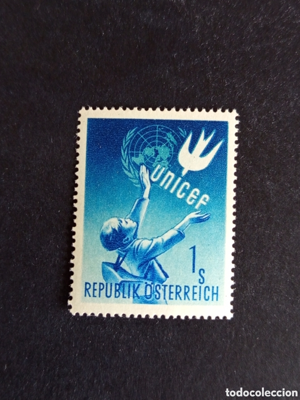 Sellos: AUSTRIA, 1949. UNICEF. Yvert 777. Ver fotos. Pedido m&iacute;nimo 3 &euro;. Serie completa en nuevo