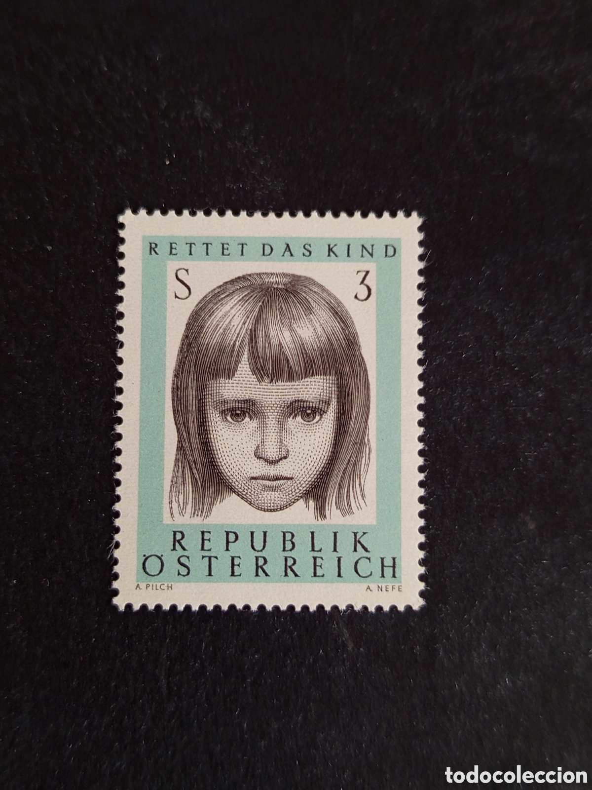 Sellos: AUSTRIA, 1966. Auxilio a la infancia. Ni&ntilde;a. Yvert 1053. Ver fotos. Pedido m&iacute;nimo 3 &euro;.Serie completa