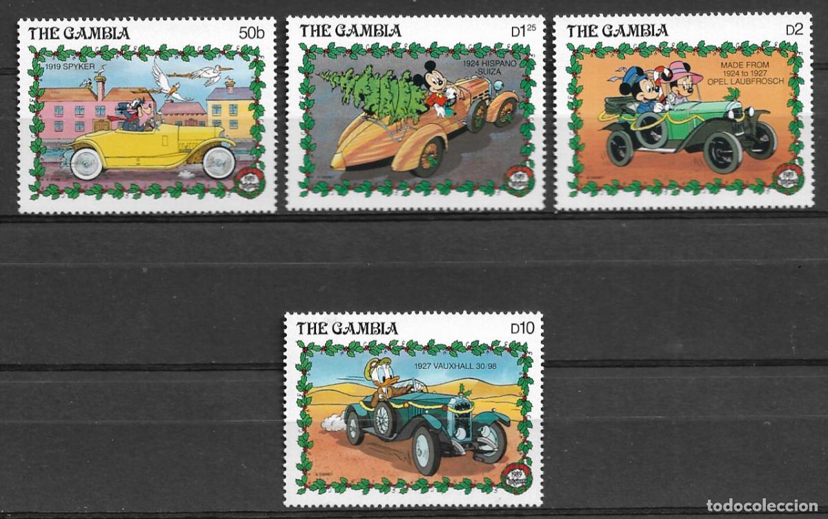 Sellos: GAMBIA 1989, Ivert 869/72 - TEMA WALT DISNEY - NAVIDAD. MNH.