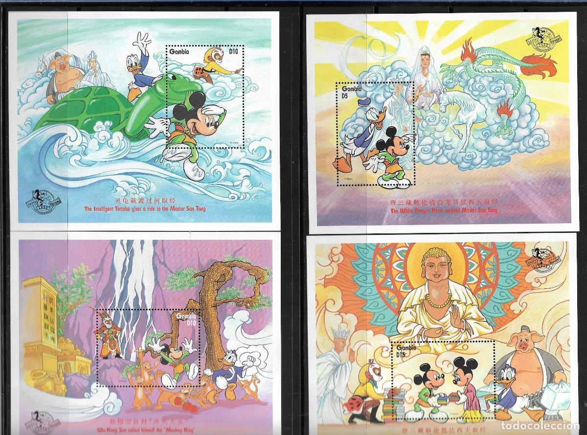 Sellos: GAMBIA 1996, HOJAS BLOQUE Ivert 326/29 - WALT DISNEY. MNH.