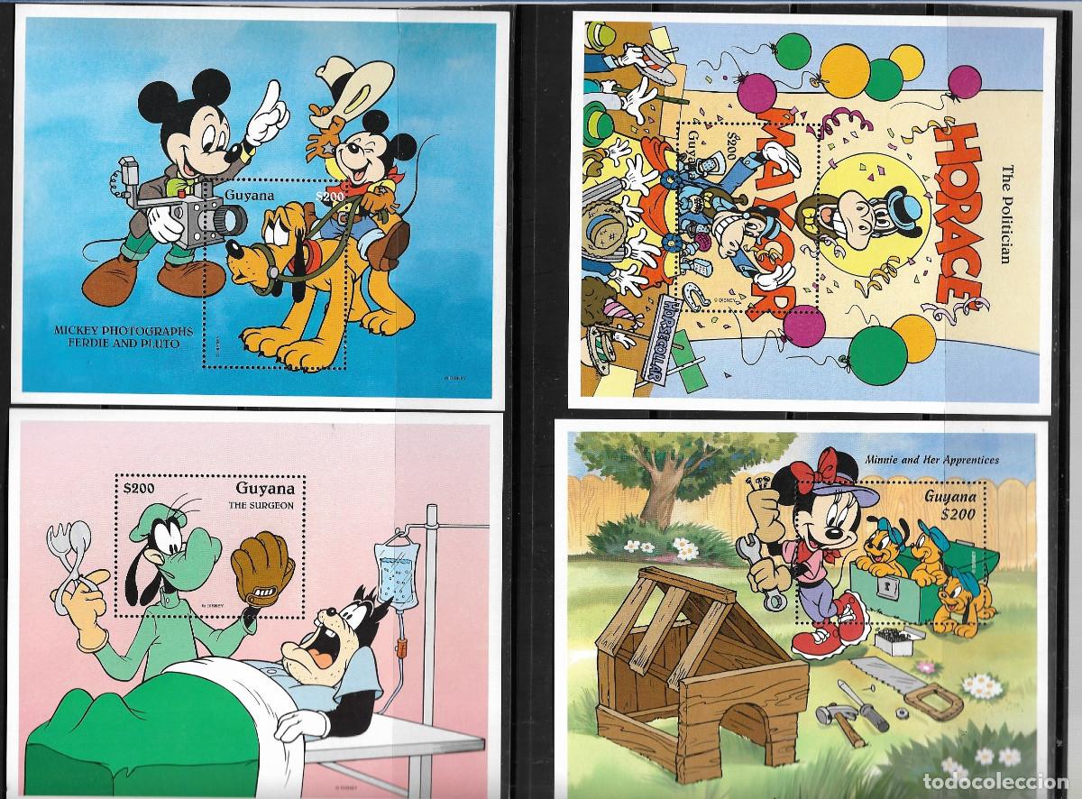Sellos: GUYANA 1994, HOJAS BLOQUE 185/90 - WALT DISNEY . MNH