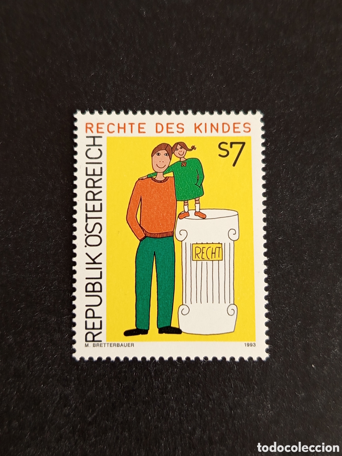 Sellos: AUSTRIA, 1993. Derechos del Ni&ntilde;o. Yvert 1923. Pedido m&iacute;nimo 3 &euro;. Ver fotos . Sello en nuevo