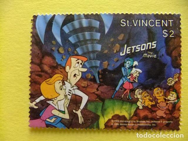 Sellos: 52 ST. VINCENT 1991 / JETSONS Los Supers&oacute;nicos / YVERT 1275 FU