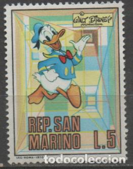 Sellos: SAN MARINO IVERT N&ordm; 771, EL PATO DONALD, DE DISNEY, NUEVO ***