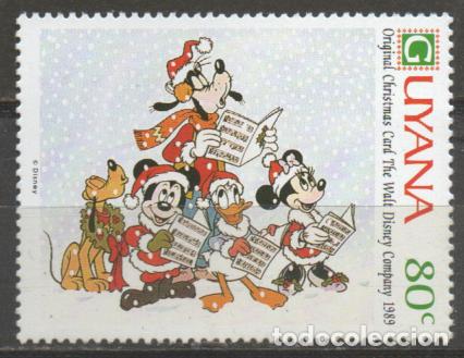 Briefmarken: GUYANA IVERT N&ordm; 2067, NAVIDAD 1989, PERSONAJES DE WALT DISNEY, NUEVO***