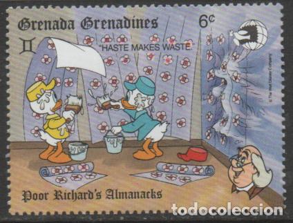 Briefmarken: GRANADA-GRANADINAS IVERT N&ordm; 1069, EL PATO DONALD EMPLEADO DE CORREOS, NUEVO ***