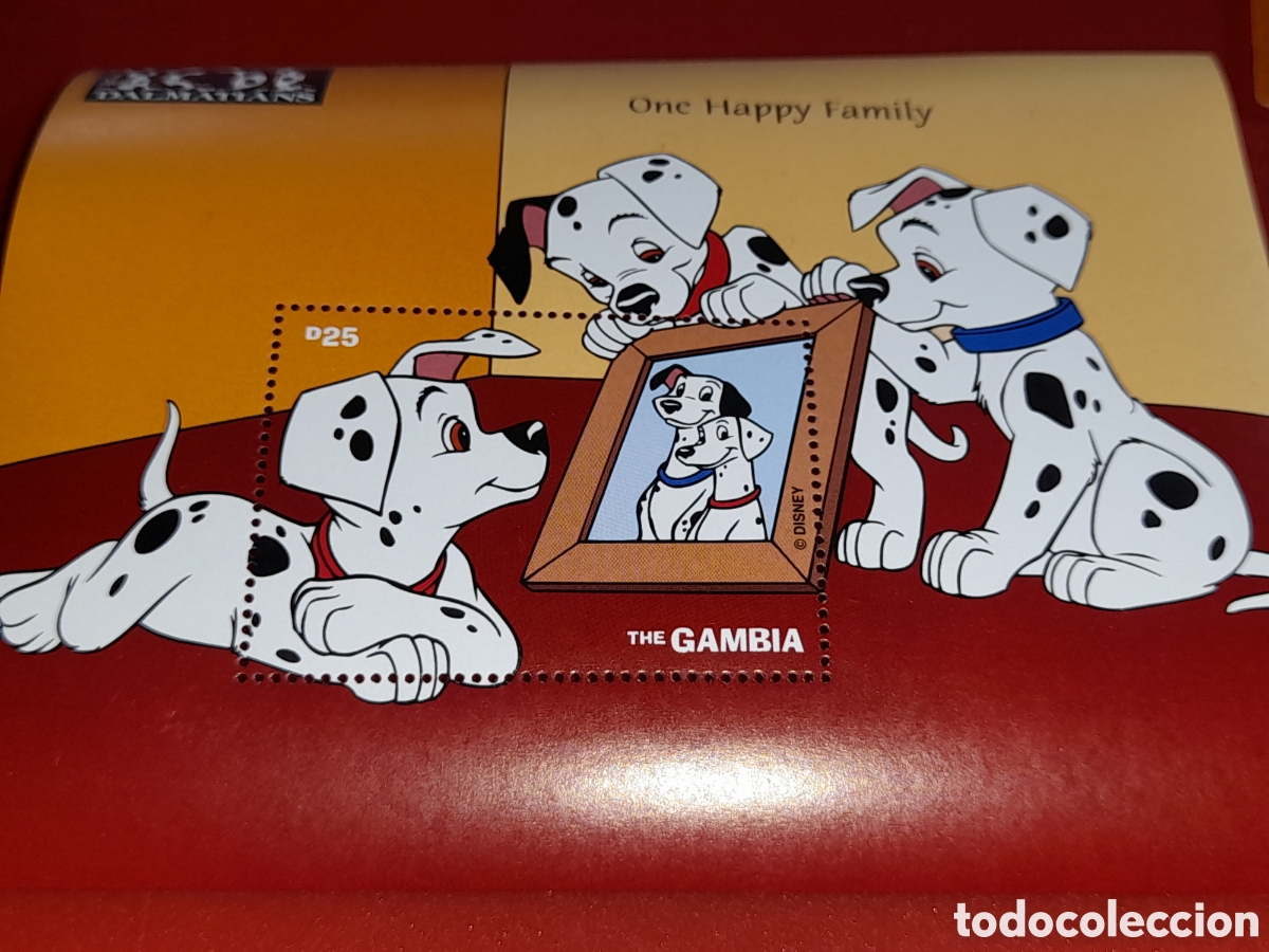 Sellos: HB Gambia nuevo 1997. Disney. 101 dalmatas. Animales. Animaci&oacute;n. Dibujos. F&aacute;bula. Perro. Mam&iacute;fero. H
