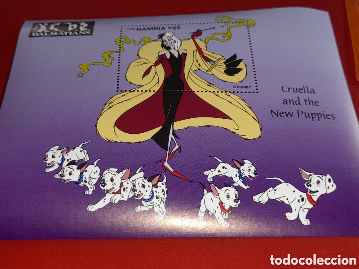 Sellos: HB Gambia nuevo 1997. Disney. 101 dalmatas. Animales. Animaci&oacute;n. Dibujos. F&aacute;bula. Cuento. Pelicula
