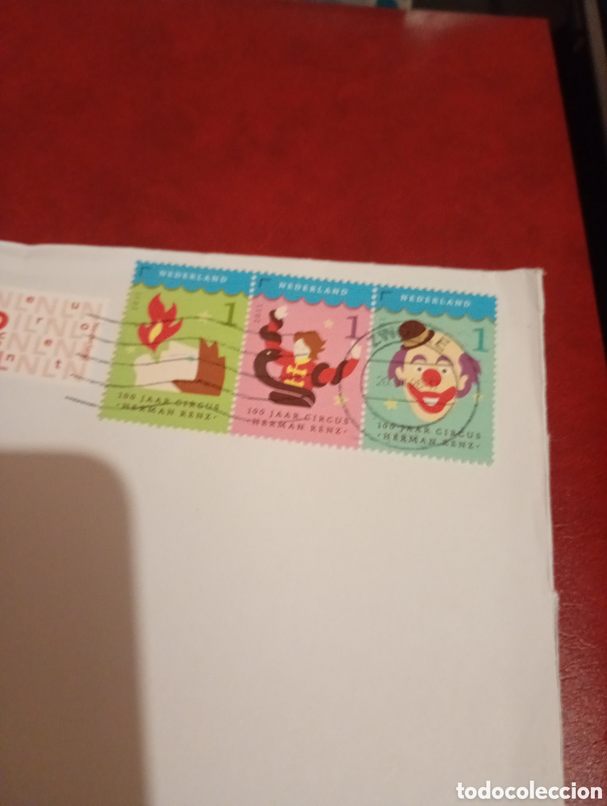 Sellos: Sobre franqueado Holanda circo - Foto 2