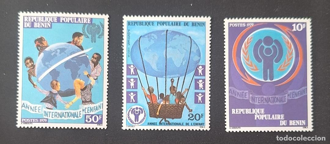 Sellos: Ben&iacute;n 1979 Mi. 170-172 A&ntilde;o Internacional del Ni&ntilde;o globo bal&oacute;n