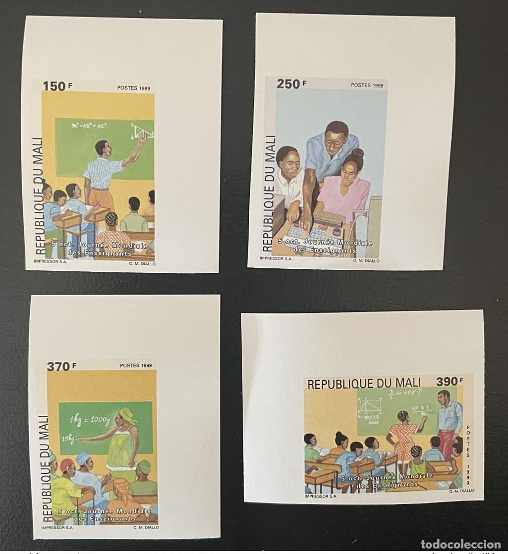 Stamps: Mali 1999 Mi. 2435 - 2438 ND Imperf D&iacute;a Mundial de los Docentes 4 val. 5 MESES**