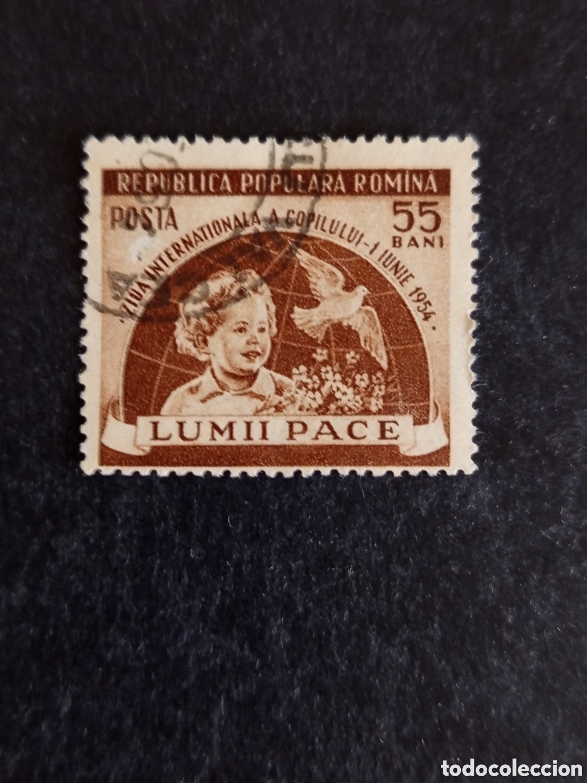 Sellos: Ruman&iacute;a, 1954. D&iacute;a de la infancia. Yv. 1346. Serie completa. Pedido m&iacute;nimo 3 &euro;. Ver fotos.