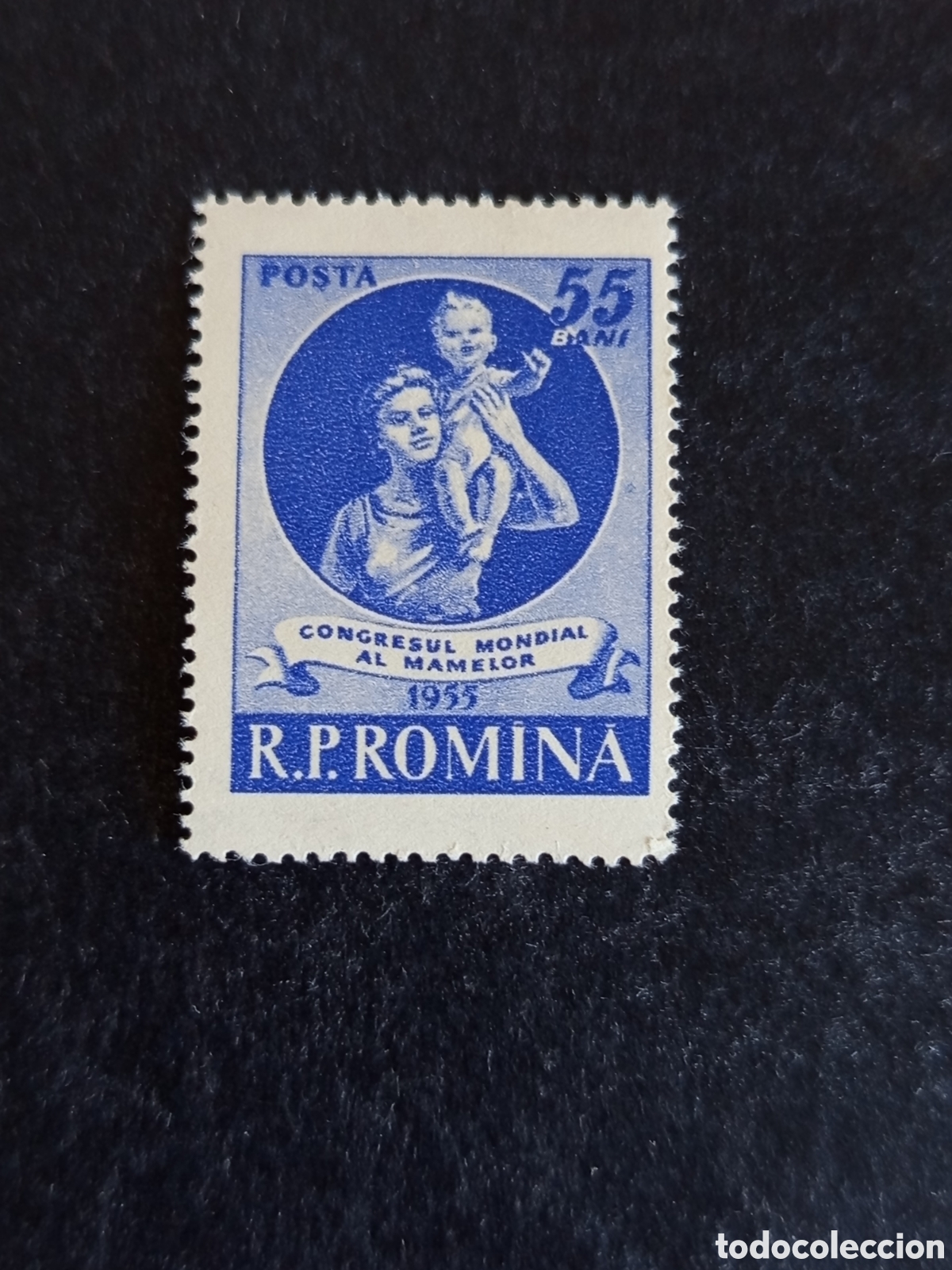 Sellos: Ruman&iacute;a, 1955. Madre y Ni&ntilde;o. Yv 1399. Serie completa. Pedido m&iacute;nimo 3 &euro;. Ver fotos.