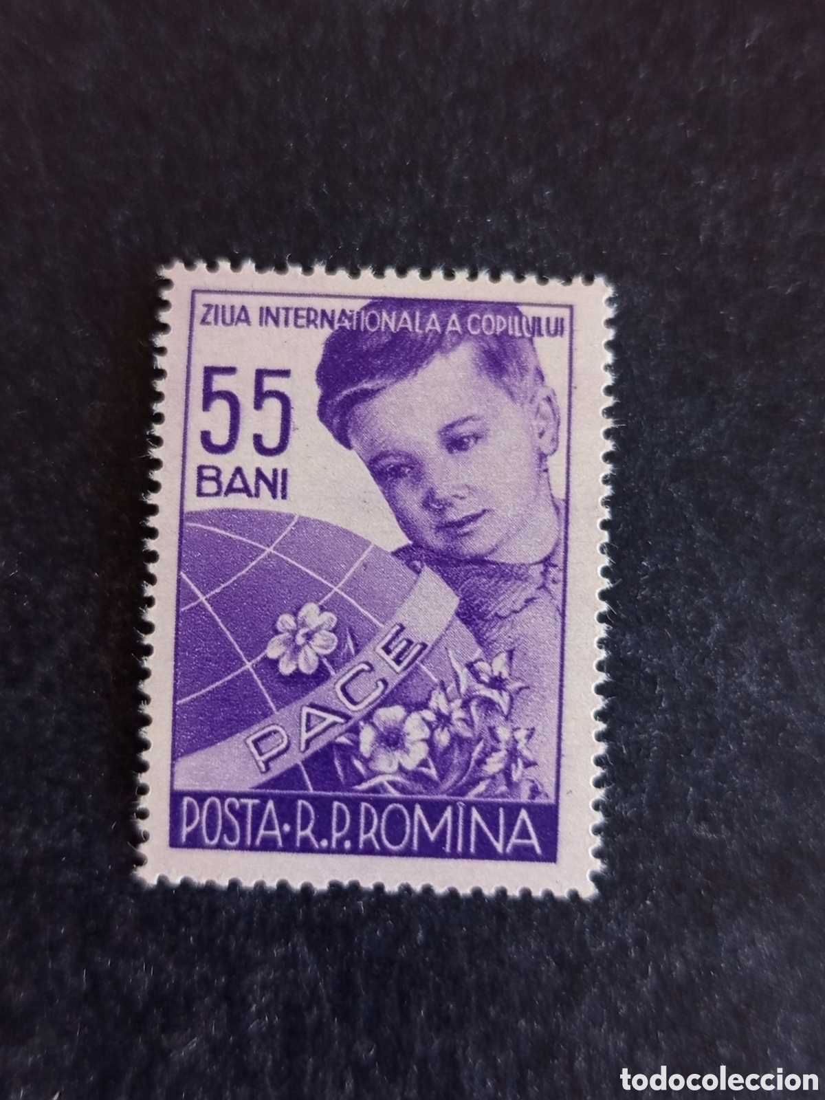 Sellos: Ruman&iacute;a,1956. D&iacute;a internacional de la Infancia. Yv 1453. Serie completa. Pedido m&iacute;nimo 3 &euro;.
