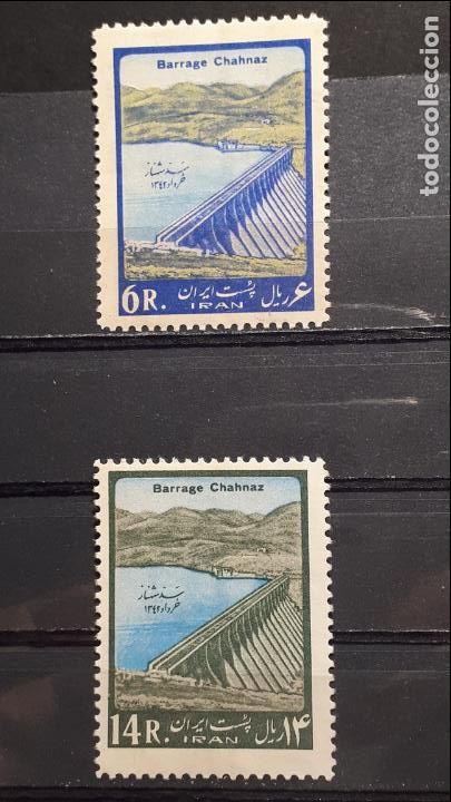 Sellos: IR&Aacute;N . A&ntilde;o 1963 **. YVERT 1031/2 - Foto 1