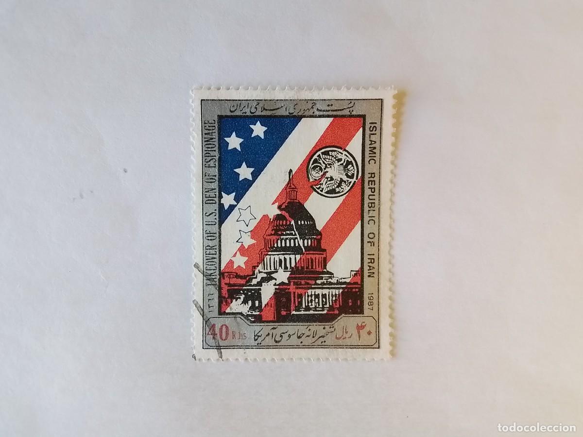 Sellos: A&Ntilde;O 1987 IR&Aacute;N SELLO USADO