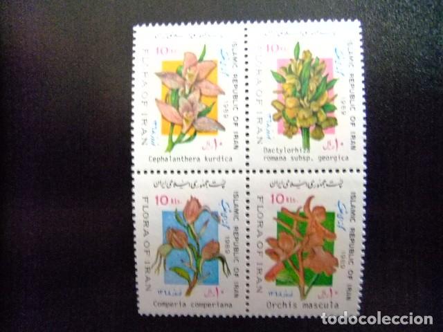 Briefmarken: 57 IRAN 1989 / ANO NUEVO FLORES / YVERT 2111 / 2114 MNH