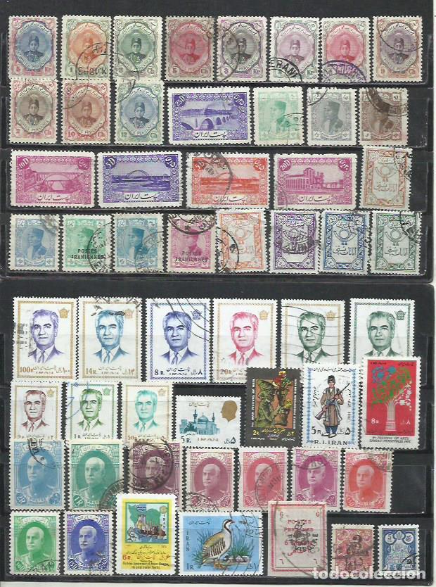 Francobolli: R187M-LOTE SELLOS ANTIGUOS IRAN PERSIA ASIA ORIENTE MEDIO.