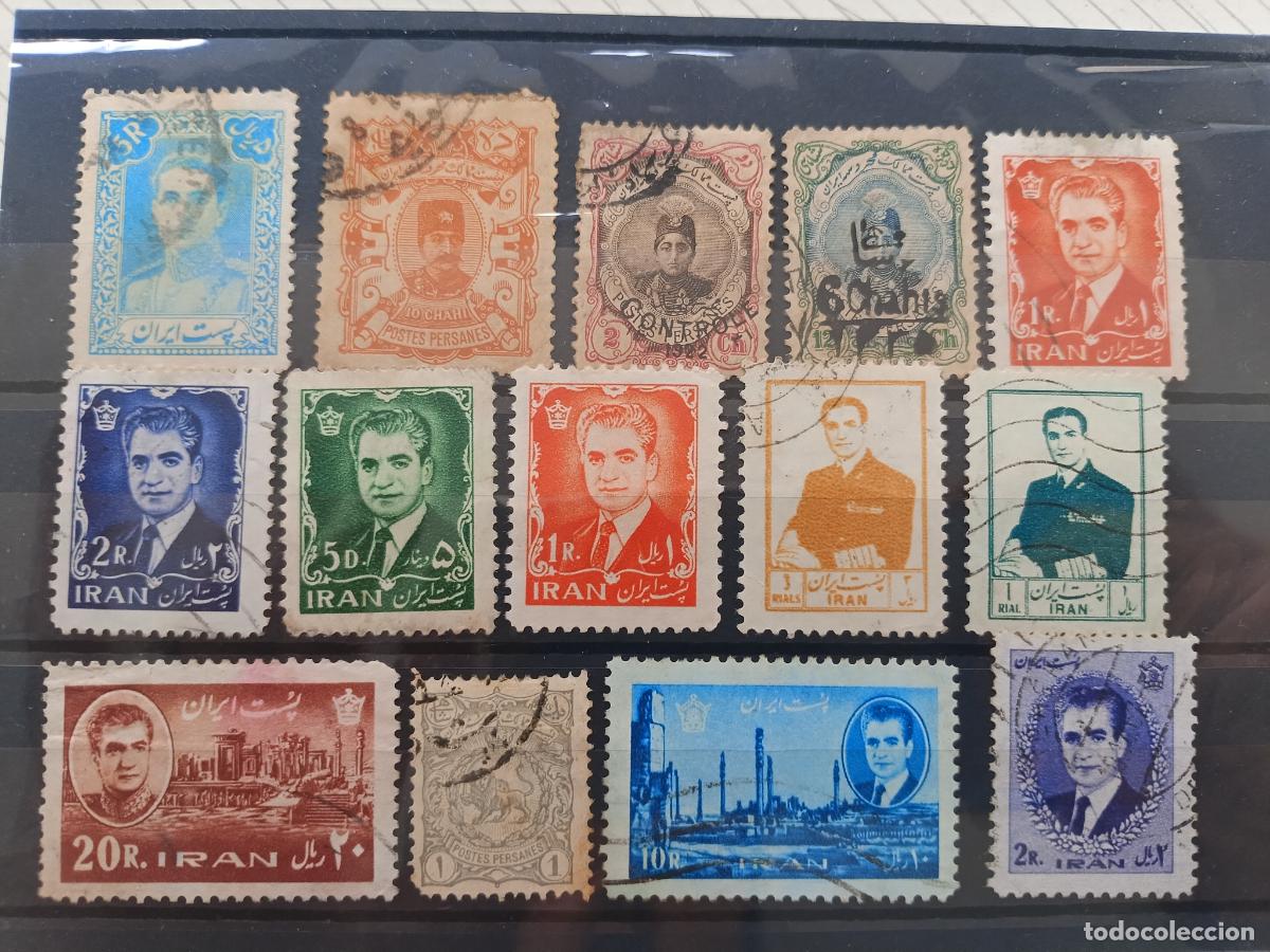 Stamps: Persia, Iran. Lote de sellos antiguos