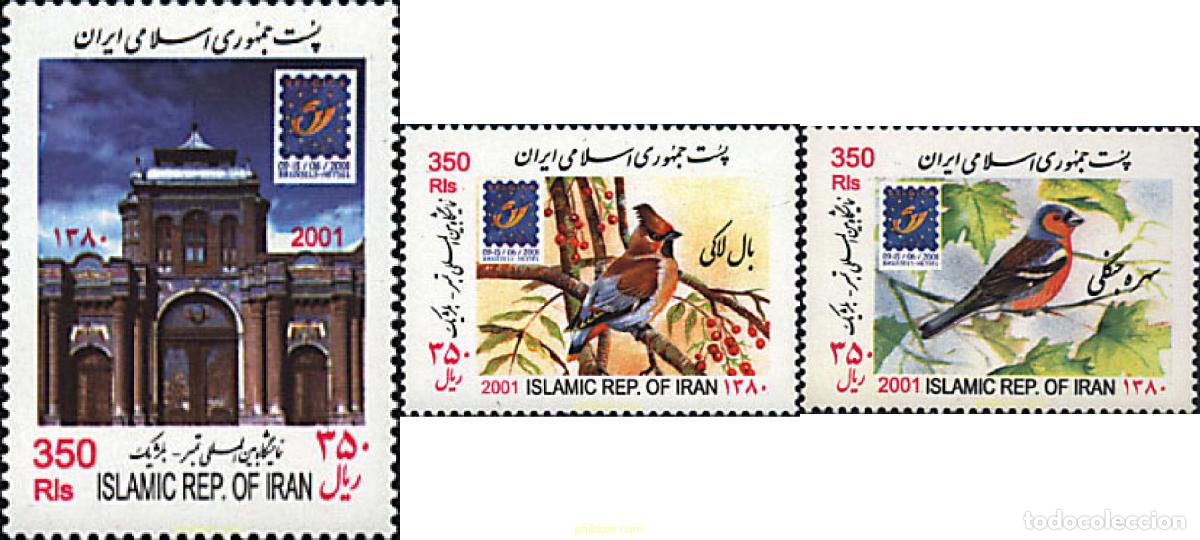 Sellos: 76454 MNH IRAN 2001 BELGICA 2001. EXPOSICION FILATELICA INTERNACIONAL