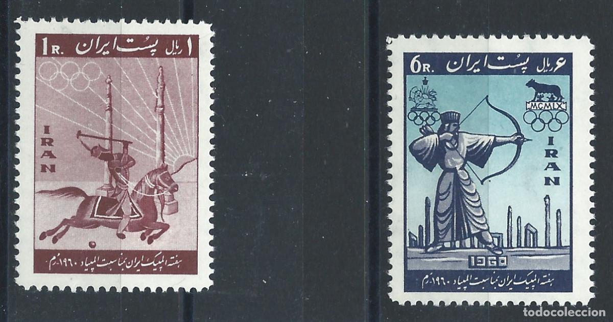 Sellos: Iran N&deg;958/59** (MNH) 1960 - J.O de Rome