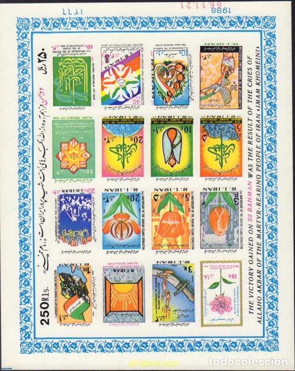 Sellos: 13063 MNH IRAN 1988 9 ANIVERSARIO DE LA REVOLUCION ISLAMICA