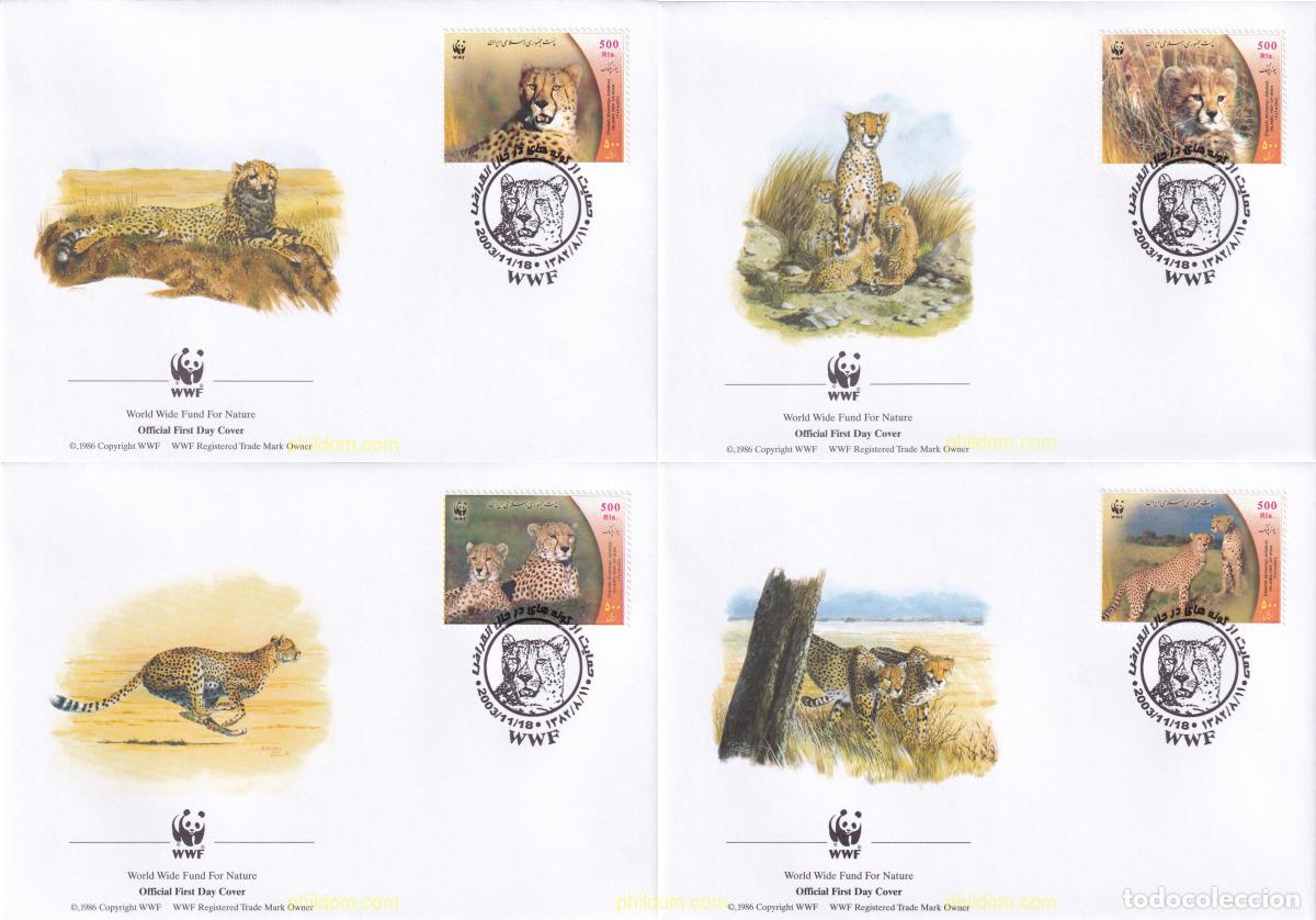 Sellos: 127602 MNH IRAN 2003 PROTECCION DE LA NATURALEZA. LEOPARDOS