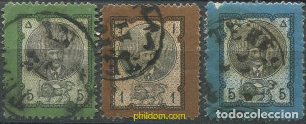 Timbres: 686477 USED IRAN 1879 RETRATO DE NASIR-OD-DIN