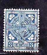 Sellos: IRLANDA   45 USADA, CRUZ CELTA, - Foto 1