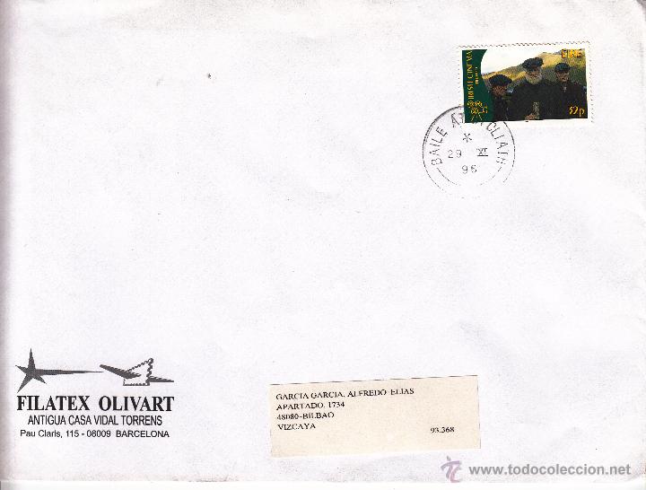 Sellos: SOBRE: 1996 EIRE - IRISH CINEMA - Foto 1