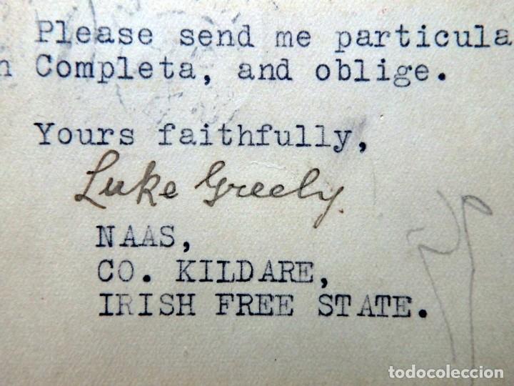 Sellos: (JX-190261)Tarjeta postal enviada desde el Estado Libre de Irlanda a Sitges (Barcelona )1935. - Foto 6 - 152004162