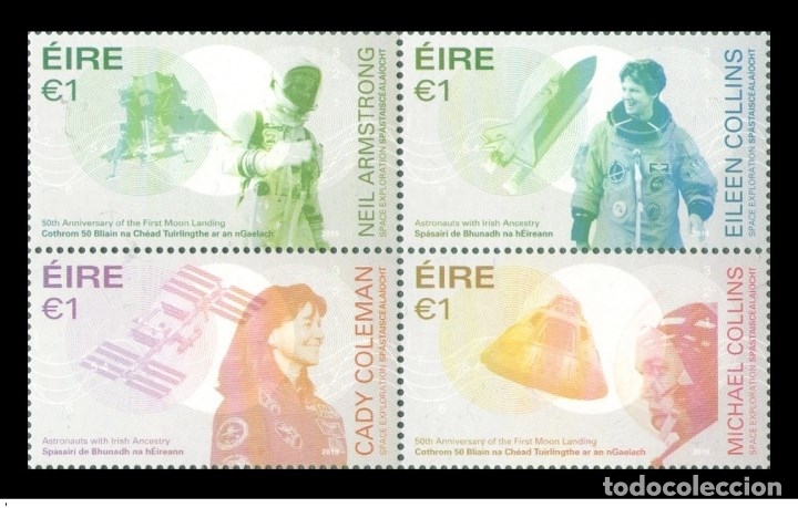 Sellos: Ireland/Eire 2019 - Space explorations stamp set mnh - Foto 1