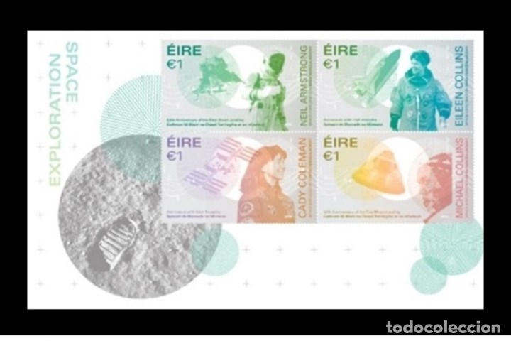 Sellos: Ireland/Eire 2019 - Space explorations miniature sheet mnh - Foto 1