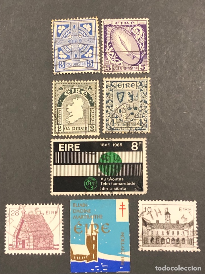 Sellos: Lote de 8 sellos Eire Irlanda - Foto 1