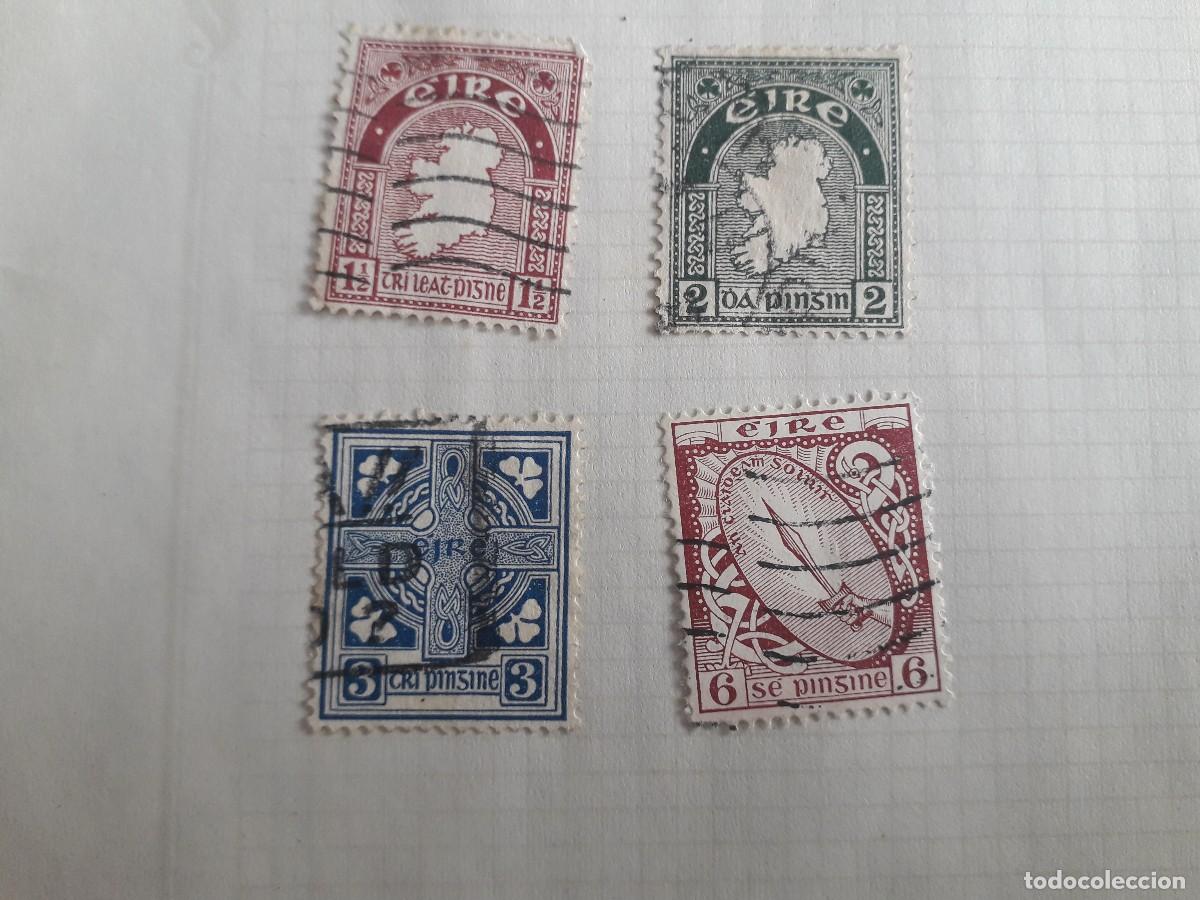 Sellos: lote de 4 sellos usados de Eire. - Foto 1