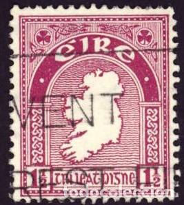 Sellos: Irlanda. Mapa. 1941-44. YT-80. - Foto 1