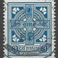 Francobolli: IRLANDA 1940-46 - CRUZ CELTA, AZUL - USADO