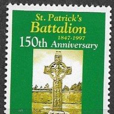 Sellos: IRLANDA 1997 150 ANIVº DEL BATALLÓN DE ST. PATRICK. YVERT Nº 1027 * *