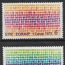 Sellos: IRLANDA 1973 CEE. YVERT Nº 289 Y 290 * *