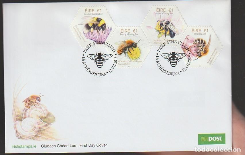 Sellos: Eire Ireland 2018 - Bees FDC - Foto 1