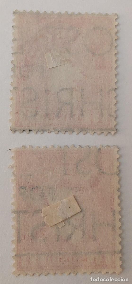 Sellos: 2 Sellos. Irlanda. Mapa. A&ntilde;o 1920. - Foto 6