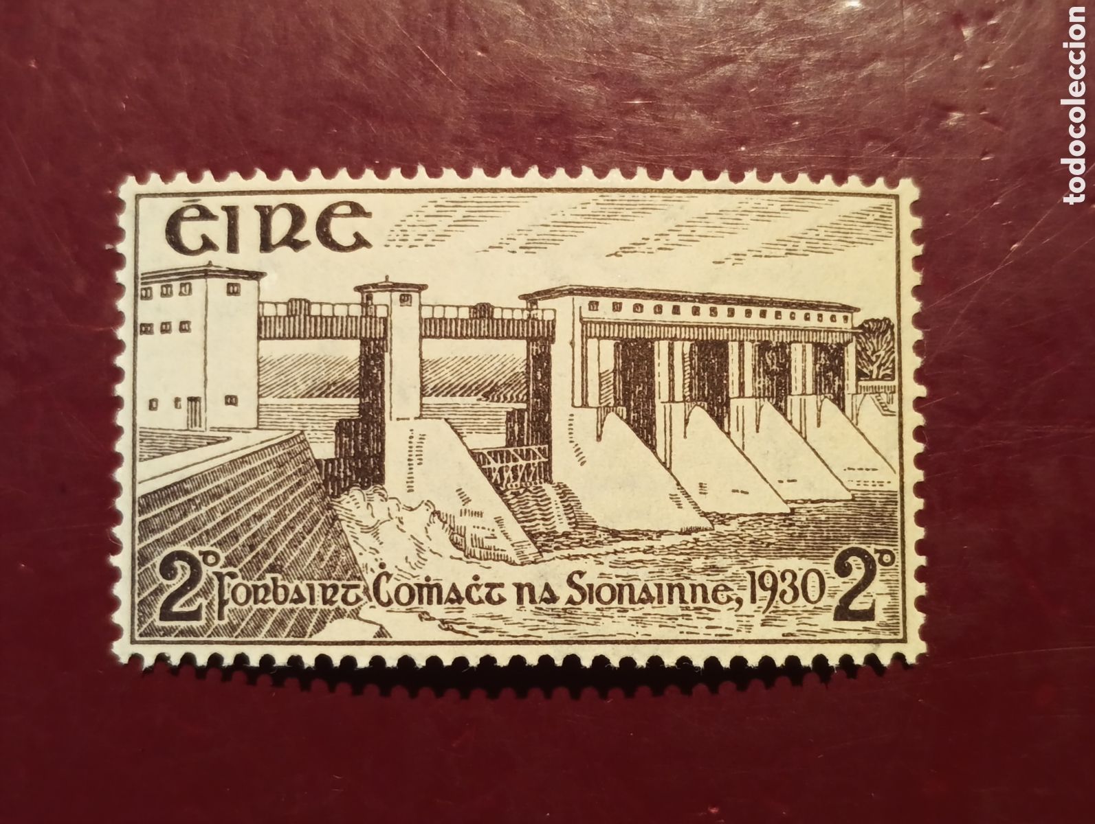 Sellos: SELLOS IRLANDA MNH 1930 INAUGURACI&Oacute;N DE LA PRESA DE SHANNON