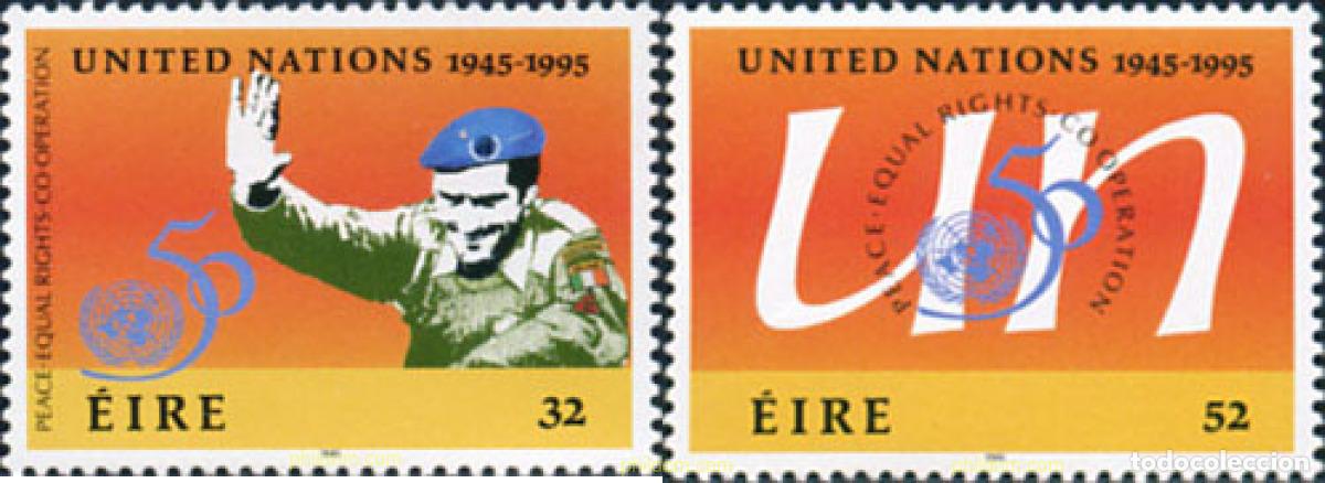 Sellos: 147301 MNH IRLANDA 1995 50 ANIVERSARIO DE LAS NACIONES UNIDAS